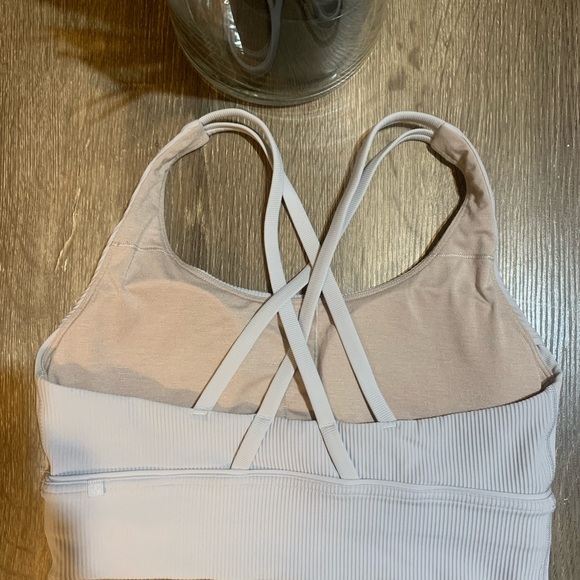 Lululemon Energy Longline Ribbed Bra in Lavender Size 8 - Picture 2 of 3